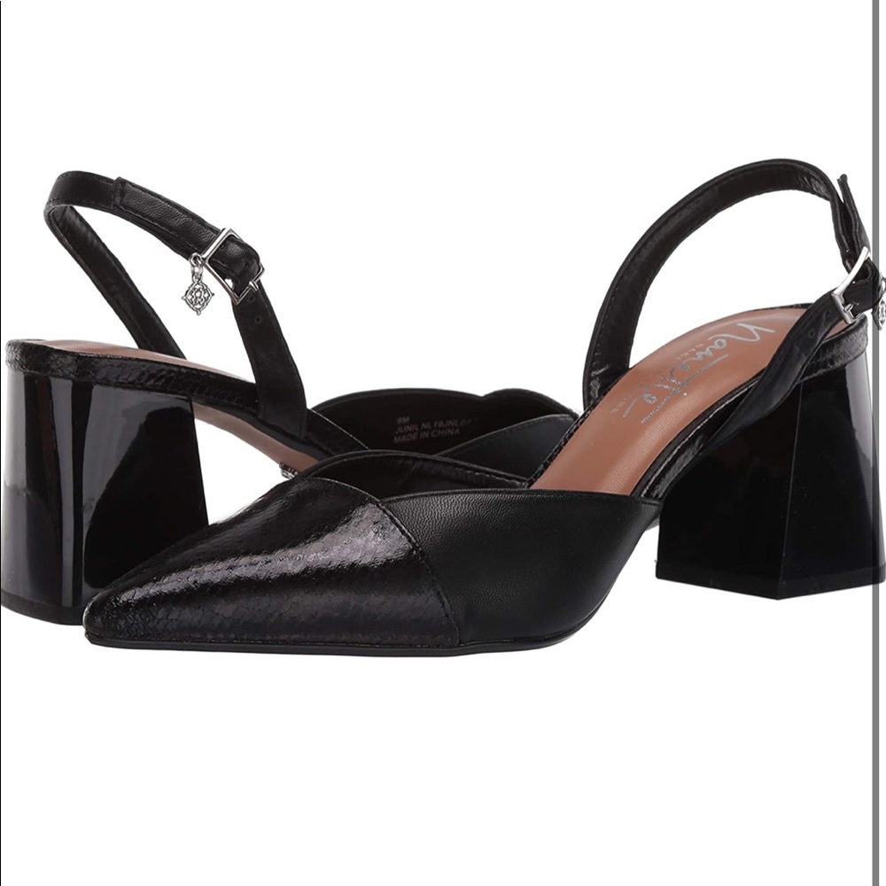 Nanette Lepore Black Block Heel Pumps